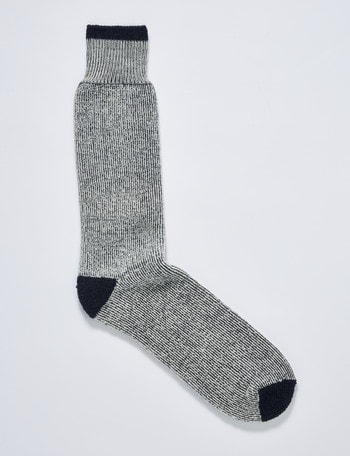 Outdoor Collection King Merino Wool Blend Terry Boot Sock, Navy product photo
