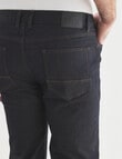 Chisel Coated Straight Leg Jean, Indigo product photo View 05 S