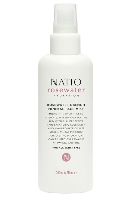 Natio Rosewater Hydration Drench Mineral Face Mist, 200ml product photo