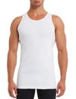 Mazzoni Cotton Rib Singlet, White product photo