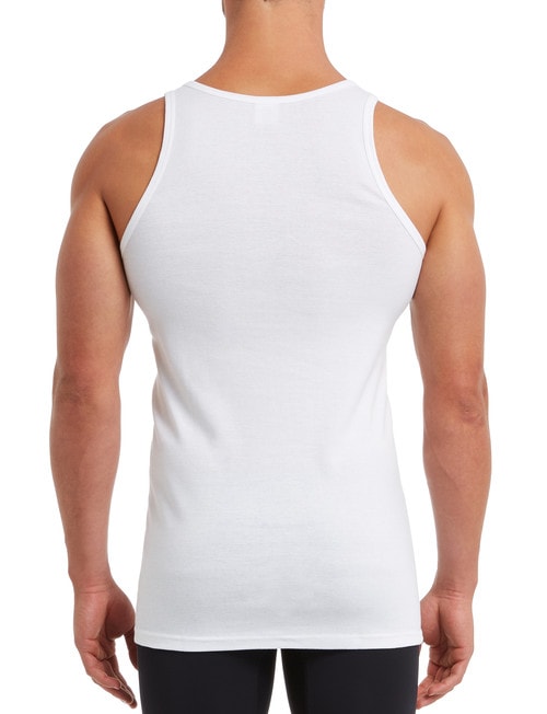Mazzoni Cotton Rib Singlet, White product photo View 02 L