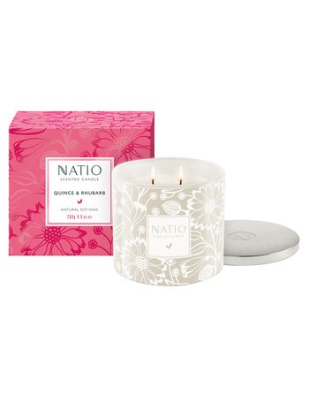Natio Scented Candle, Quince & Rhubarb product photo
