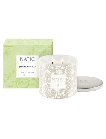 Natio Scented Candle, Jasmine & Vanilla product photo