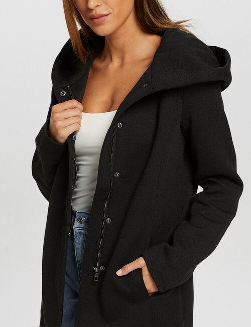 ONLY Sedona Light Coat, Black product photo View 04 L