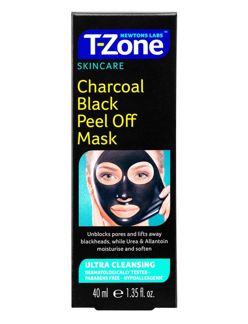 T-Zone Charcoal Black Peel Off Mask, 40ml product photo