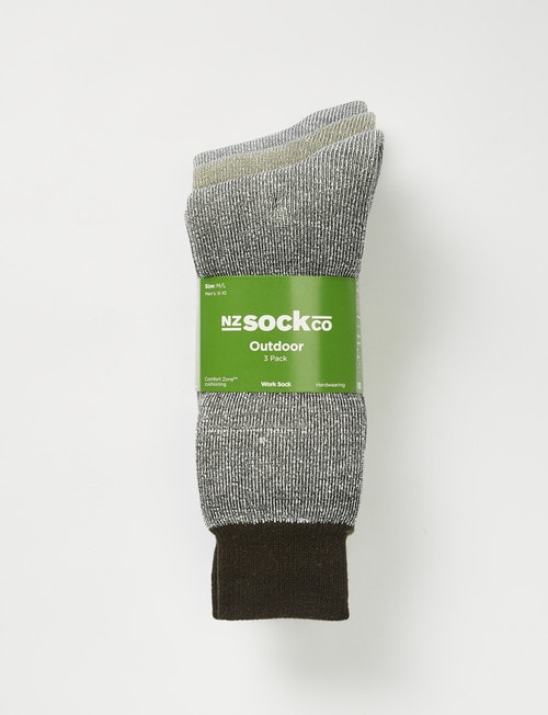 Outdoor Collection Cushioned Work Sock, 3-Pack product photo View 02 L
