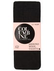 Columbine Merino Blend Tights in Black product photo