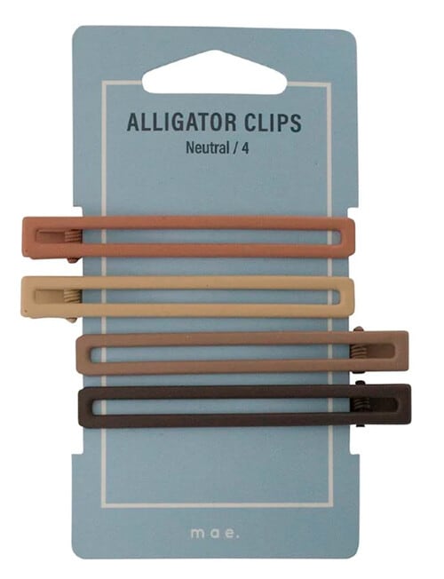 Mae Neutral Alligator Clips 4-Pack product photo View 02 L