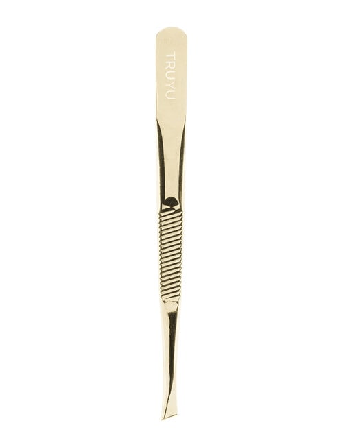 Truyu Slant Tip Tweezers, Gold product photo