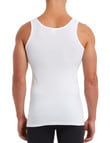 Chisel Cotton Singlet, White, 3-Pack product photo View 02 S