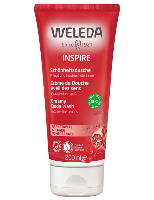 Weleda Inspire Creamy Body Wash, Pomegranate, 200ml product photo