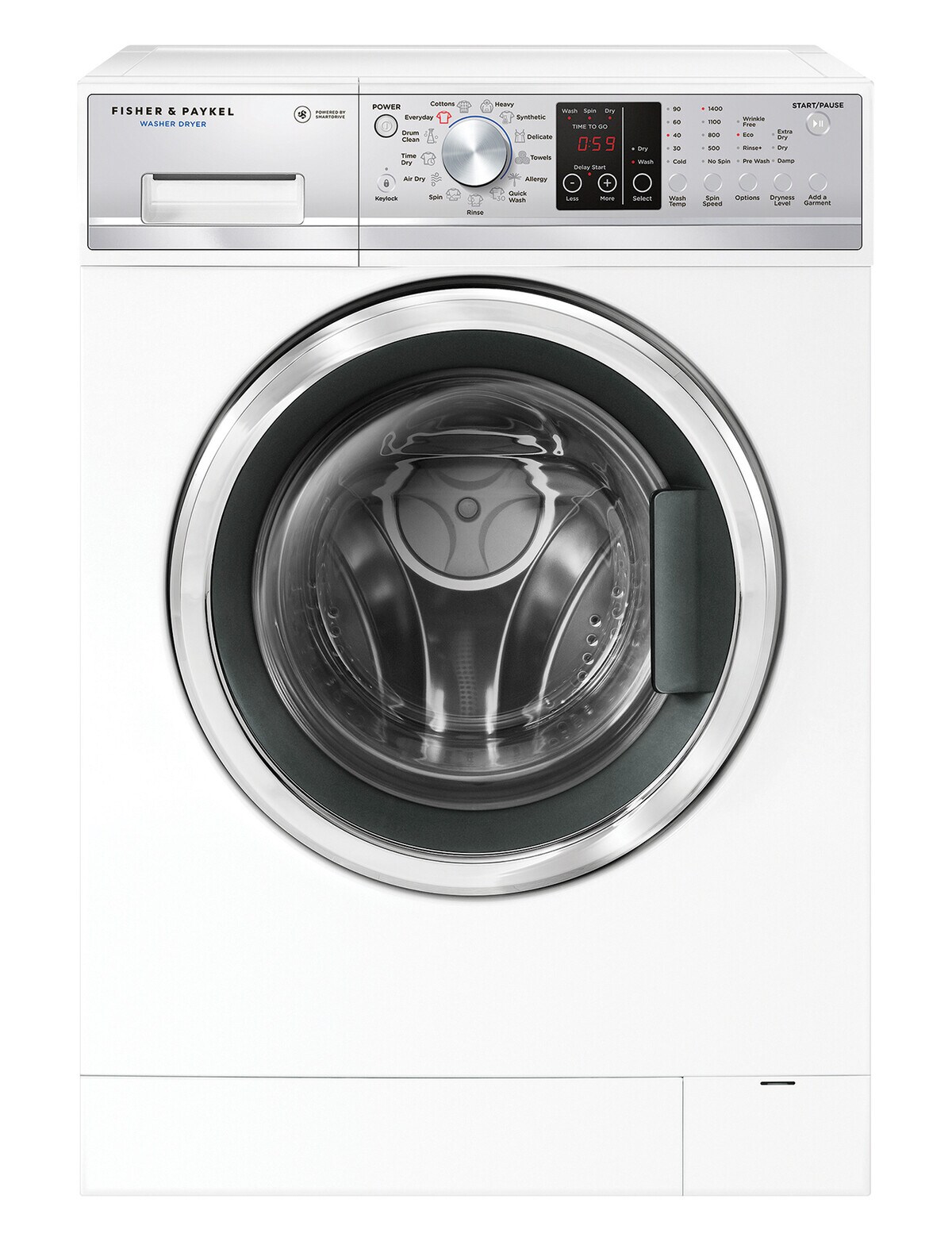 Fisher & Paykel 8.5kg Washing Machine & Dryer Combo, White, WD8560F1