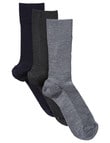 Harlequin Merino Wool Sock, 3-Pack product photo View 02 S