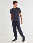Gym Equipment Tapered Microfibre Training Pants, Navy product photo View 03 S