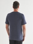 Chisel Ultimate Crew Neck Tee, Navy Marle product photo View 02 S