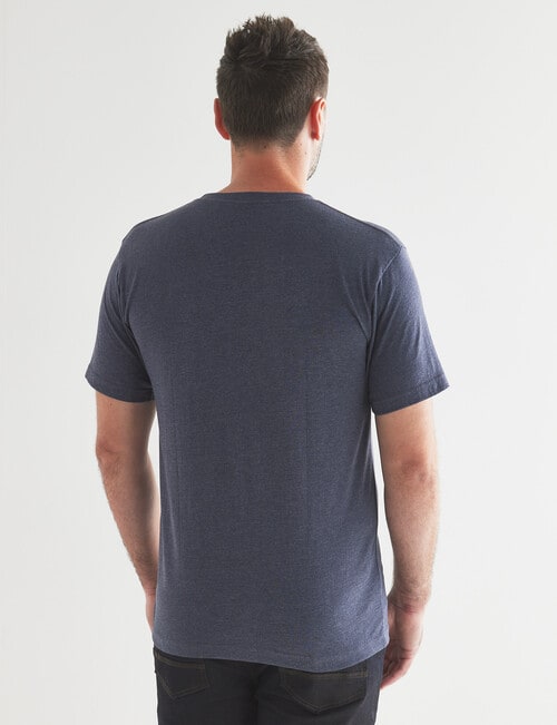Chisel Ultimate Crew Neck Tee, Navy Marle product photo View 02 L