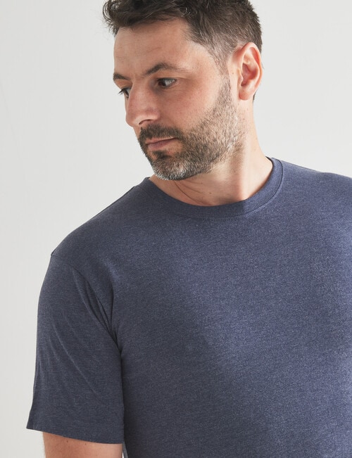 Chisel Ultimate Crew Neck Tee, Navy Marle product photo View 04 L