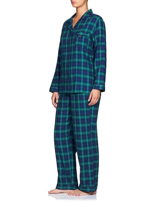 Bendon Elsa Fay Flannelette PJ Set, Blue Check product photo