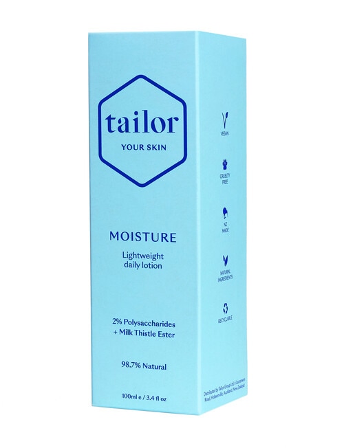 Tailor Skincare Moisture, Morning & Night Moisturiser, 100ml product photo View 03 L