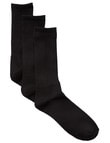 Chisel Cushion Foot Sock, Black, 3-Pack product photo View 02 S