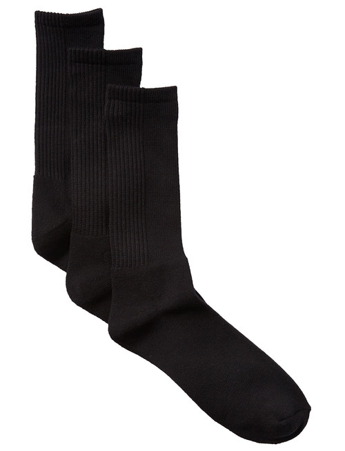 Chisel Cushion Foot Sock, Black, 3-Pack product photo View 02 L