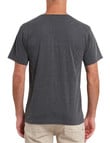 Chisel Ultimate V Tee, Charcoal Marle product photo View 02 S