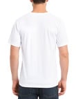 Chisel Ultimate Vee Tee, White product photo View 02 S
