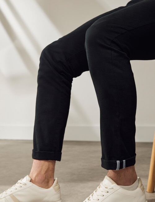 Gasoline Spitalfields Slim Chino Pant, Black product photo View 03 L