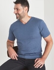 Chisel Ultimate V-Neck Tee, Blue Marle product photo
