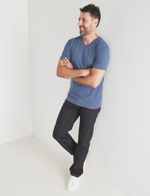 Chisel Ultimate V-Neck Tee, Blue Marle product photo View 03 L