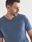 Chisel Ultimate V-Neck Tee, Blue Marle product photo View 04 S