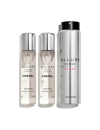 CHANEL ALLURE HOMME SPORT Cologne Refillable Travel Spray 3x20ml product photo