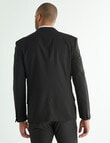 Laidlaw + Leeds Tailored Stretch Jacket, Black product photo View 02 S