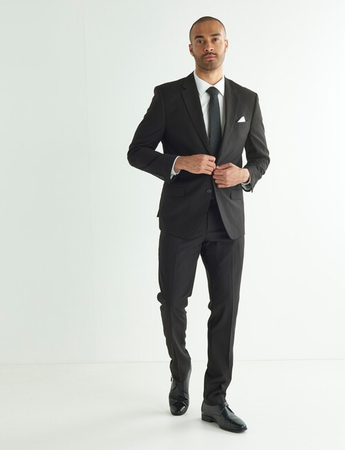 Laidlaw + Leeds Tailored Stretch Jacket, Black product photo View 05 L