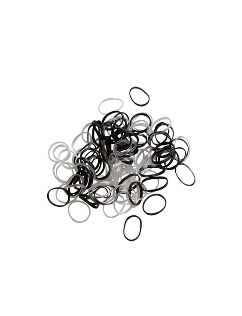 Mae Elastics Polybands Black & Clear 100-Pieces product photo View 02 L