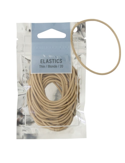 Mae Thin Elastics Blonde, 20 pack product photo