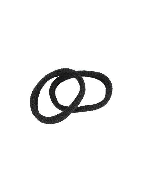 Mae Elastics Soft Ponytailers Black 15-Piece product photo