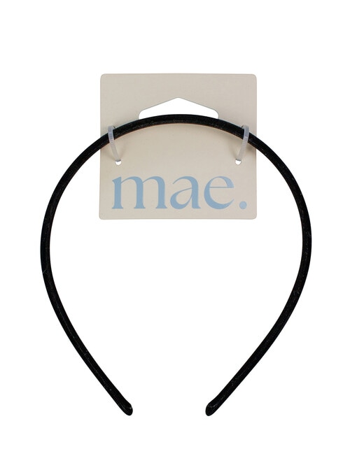 Mae Headband Velvet Black product photo