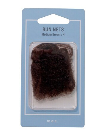 Mae Bun Nets, Brown, Set-of-4 product photo