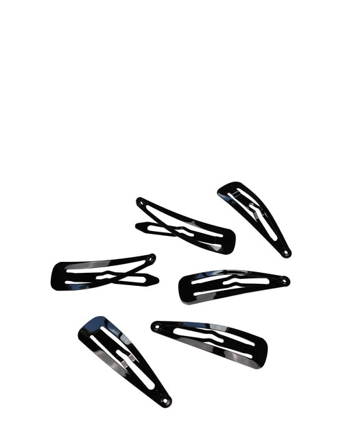 Mae One Touch Clips 5cm Black 6-Pack product photo View 02 L