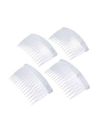 Mae Medium Sidecombs, Clear, Set-of-4 product photo
