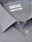 Laidlaw + Leeds Long-Sleeve Mini Check Shirt, Navy product photo View 03 S