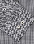 Laidlaw + Leeds Long-Sleeve Mini Check Shirt, Navy product photo View 04 S