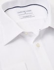 Laidlaw + Leeds Long-Sleeve Herringbone Shirt, White product photo View 03 S