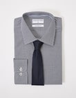 Laidlaw + Leeds Long-Sleeve Mini Check Shirt, Navy product photo View 02 S