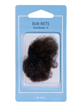 Mae Bun Nets Dark Brown 4-Piece product photo