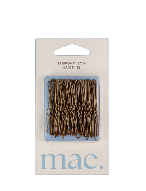 Mae Hair Pins 5cm Brown 62's product photo
