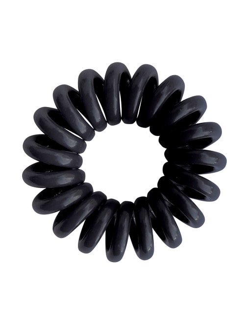 Mae Twirl Ties, Set-of-4, Clear & Black product photo