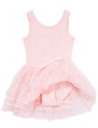 Dance Leotard with Mesh Skirt, Pink product photo View 02 S