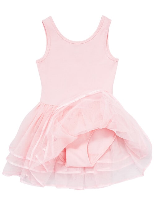 Dance Leotard with Mesh Skirt, Pink product photo View 02 L